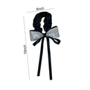 Rhinestone Scrunchies Hair Jewelry Bow Ribbon Hair Rope Diamond Headband