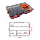 Double Sided Fish Hook Lures Bait Storage Box Fishing Tackle Case (Orange) Newly