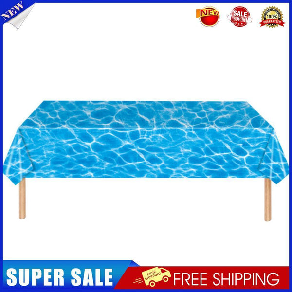 3pcs Ocean Print Tablecloth Table Cover Beach Pool Blanket Party Decoration