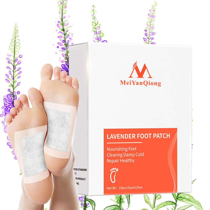 Anti-edema Lavender Foot Pad Stress Relieve Feet Treatment Body Toxins Clea