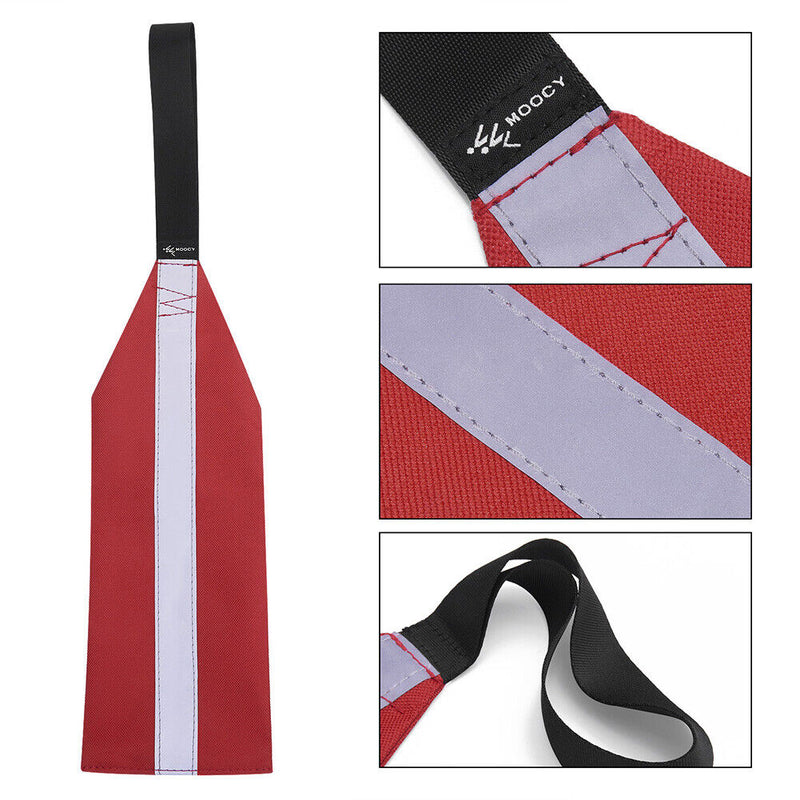 Red Safety Travel Flag for Kayak Canoes Towing Warning Flag Fishing Boat Fl
