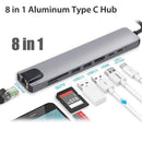 Station Fast Charging 87W PD Type C To USB-C Hub 4K HDMI Adapter USB 3.0 Port