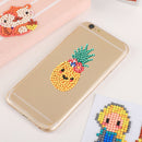 10pcs DIY Round Diamond Painting Kid Pineapple Cartoon Stickers Manual Tool