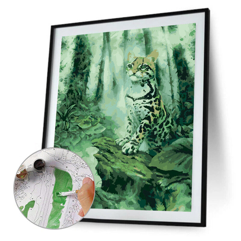 Cats Oil Paint By Numbers DIY Handpainted on Canvas Wall Art Picture Home Cra