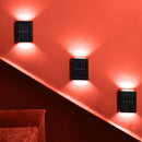 2pcs LED Solar Light Smart Light-Control Colorful Wall Lamp Garden Decor Newly