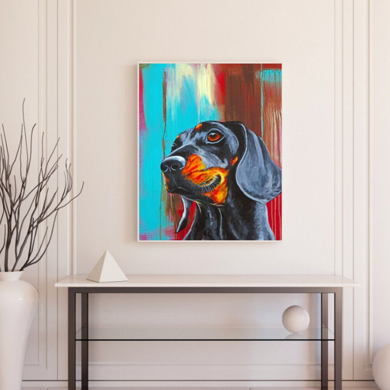 Animal Oil Paint By Numbers Kit DIY Acrylic Painting on Canvas Frameless Draw