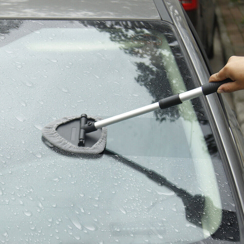 Car Windshield Window Cleaner Brush Telescopic Glass Cleaning Snow Scraper Newly