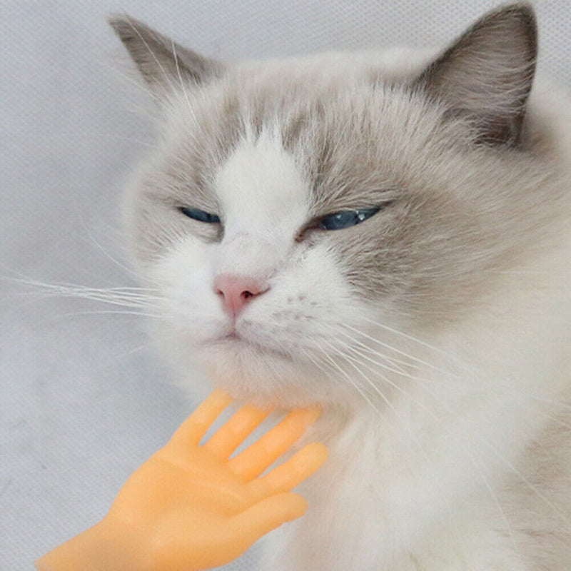 Kitten Funny Finger Hand Pet Teaser Rod Cat Interactive Playing Wand Toys