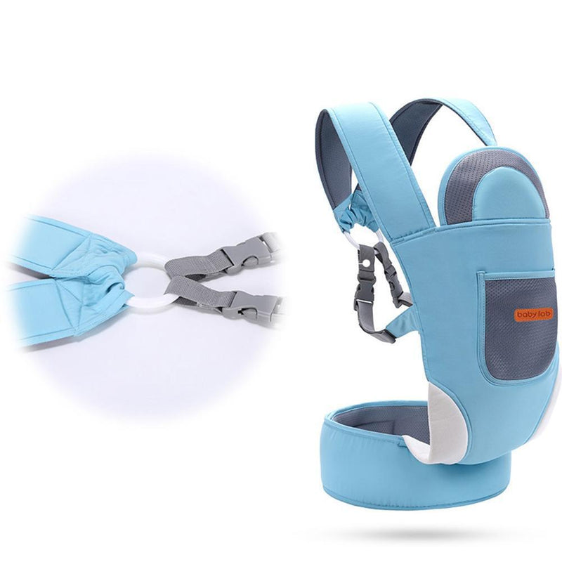 Baby Lab Ergonomic Baby Carrier Kangaroos Breathable Sling Backpacks (Blue)