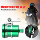 Universal Motorcycle Brake Fluid Reservoir Clutch Tank Oil Cup (Green)