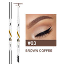 Long Lasting Double-end Eyebrow Pencil Ultra-Fine Eyebrow Stick (Brown) Newly