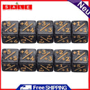 10pcs Dice Counter 5 Positive +1-1 5 Negative Gathering Table Game (Black)