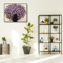 40x50cm Handpainted Acrylic DIY Purple Flower Oil Painting Canvas By Numbers