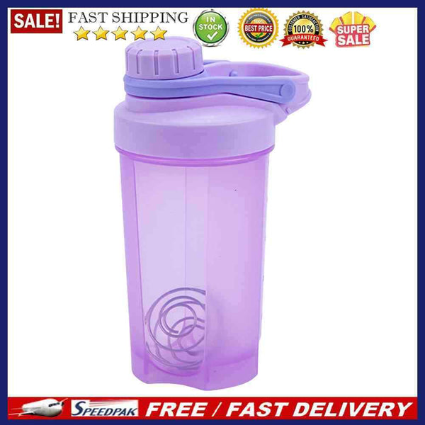 Outdoor Travel Portable Drinkware PP Screw Cap with Stirring Ball for Fitne