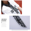 Summer Ice Cooling Wrap Towel Scarf Outdoor Running Neck Headband (Black)