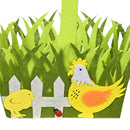 Happy Easter Egg Basket Portable Non-woven Fabric Candy Storage Bucket Tote B