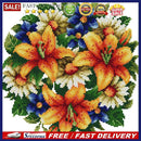 Partial Embroidery Lily 2-Strand 14CT Printed Cross Stitch Cotton DIY Home