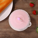 Food Silicone Cup Cover Fruit Heat-resistant Seal Lid Kitchen Tool (Pink) Newly