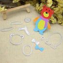 5pcs/Set Snowman Bear Xmas Steel Cutting Dies Novelty Stencil Scrapbooki