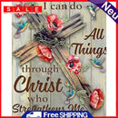 DIY Cross Stitch Full Embroidery Kit Printed Crucifix Word Still Life Art Gift