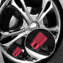 4pcs Auto Bicycle Tire Valve Caps Dust Covers for Schrader Valve (Red) Newly