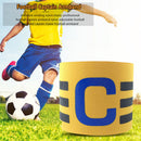 Player Leader Football Captain Armband Nylon Soccer Group Arm Band (Yellow)