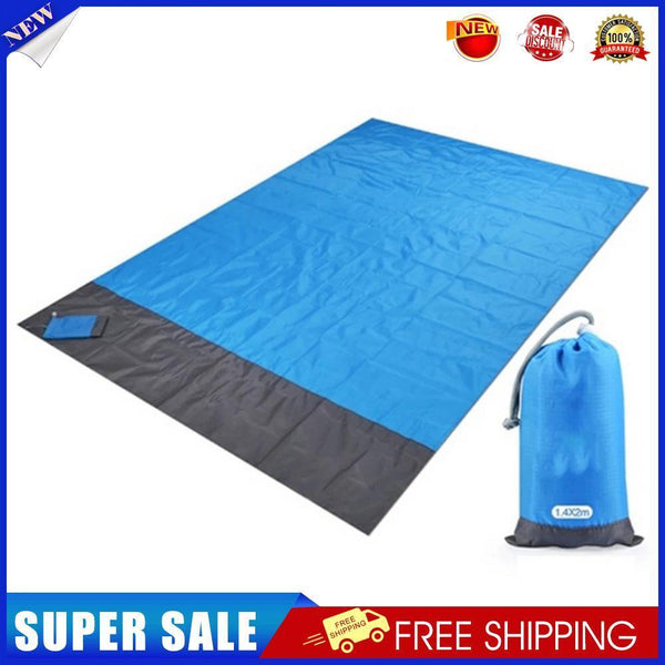 Waterproof Mat Folding Picnic Beach Travel Sitting Pad Kit (Blue 140x200cm)