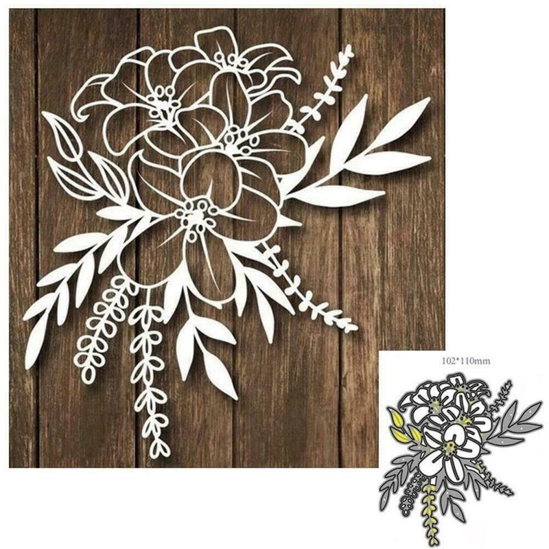 Flower Leaves DIY Metal Cutting Dies Stencil Scrapbooking Embossing Craft R2R8