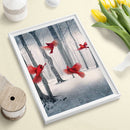 DIY Diamond Embroidery Red Birds Rhinestone Mosaic Diamond Painting Wall Gift