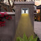 Warm White 4 LED Solar Lights Waterproof Wall Stair Lamp for Security