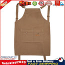 Men Lady Daily Apron Adjustable Cafe Restaurant Pinafore Kitchen Home (E) Newly