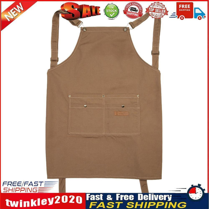 Men Lady Daily Apron Adjustable Cafe Restaurant Pinafore Kitchen Home (E) Newly