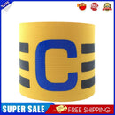 Adjustable Arm Band Nylon Breathable Football Captain Armband Band (Yellow)