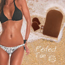 Body Self Tan Lotion Applicator Glove Body Care Sponge Flocked Glove (Brown