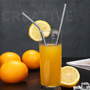 5pcs Stainless Steel Drinking Straw+Cleaner Brush Coffee Tool (Pipette-A)