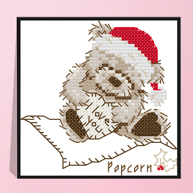 Cartoon Christmas Series 14CT Stamped Cross Stitch DIY Embroidery (K703) Newly