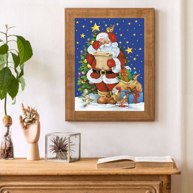 5D Diamond Painting Kit DIY Santa and Gifts Full Round Drill Mosaic Picture Arts