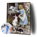 Oil Paint By Numbers Girl Color Drawing Frameless Hand Painted Picture Decor Kit