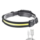 Hands-free Head Lamps Ip68 Waterproof Headlights Smart Sensing for Night (A)