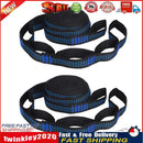 2pcs Hammock Strap Outdoor Camping Tree Hanging Load Bearing Rope (Blue) Newly