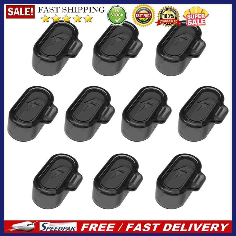 10pcs Anti-dust Charging Port Plug for Garmin Fenix 7 7S 7X 6 5X (Clear Black)