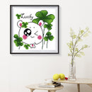 Partial Embroidery DIY Stamped Canvas 14CT Lucky Grass Needlework Set Home Decor
