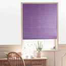 Self-Adhesive Pleated Blinds Kitchen Balcony Half Blackout Window Curtain Pur