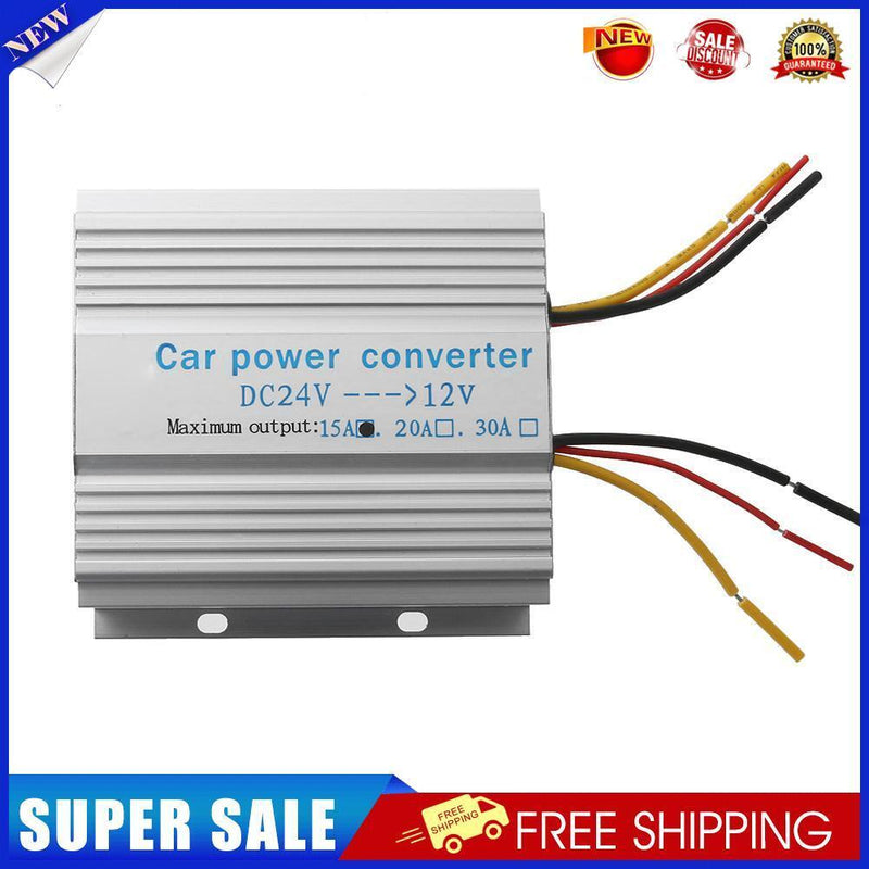 Car Truck 24V to 12V DC to DC Inverter Transformer Step Down Converter(15A)