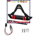 For 1/24 Axial SCX24 RC Crawler Vehicle Jeep Wrangler Front Bumper with LED Lamp