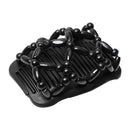 Retro Magic Beads Double Hair Comb Clip Stretchy Hair Combs Hairpin (Black)