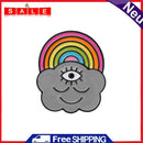 Cartoon Smiling Face Badge Brooch Lapel Clothes Shirt Denim Rainbow Cloud Pins