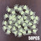 50Pcs Mini Luminous Spiders Scary Props Halloween Decoration Glow In The Dark