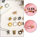 Multi-Colors Spacer Beads King Crown Beads Pendants Jewelry Making Supplies