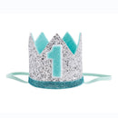 Props Elastic Baby Birthday Hat Crown Hair Band Floral Headwear Party Headdress